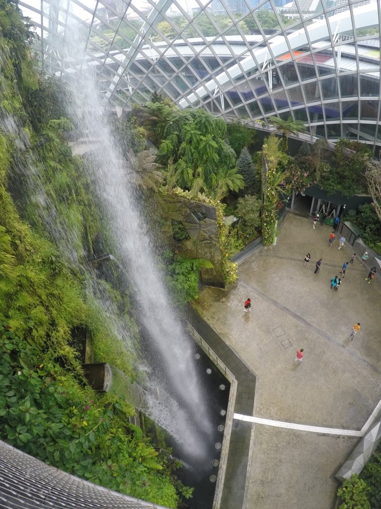 Wasserfall in Singapur