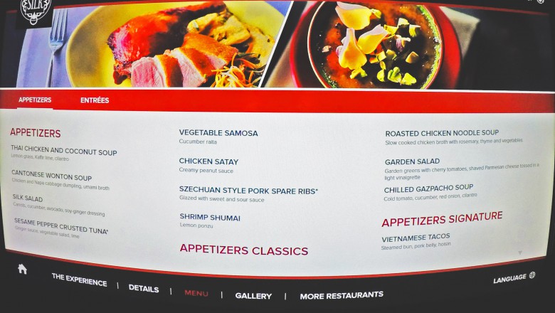 Speisekarten von Royal Caribbean – Silk, The Grande, American Icon Grill und CHIC