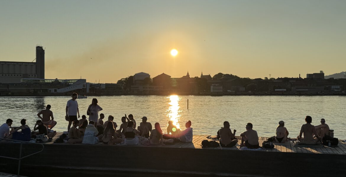 Badestelle im Oslo Kreuzfahrthafen