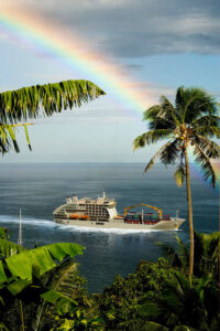 Aranui 5 Postschiff von aussen