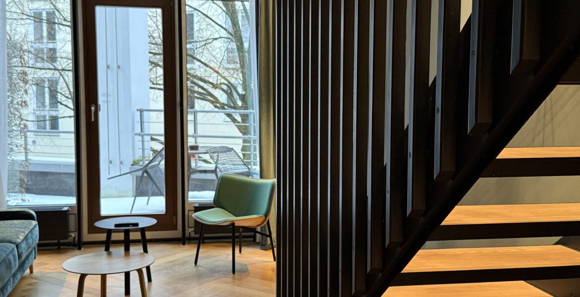 Sitzecke im Clipper Boardinghouse Michel