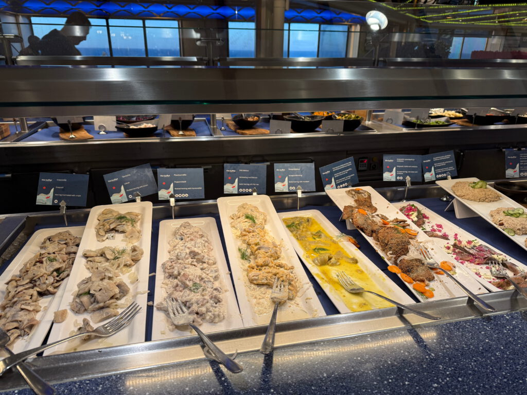 Seafood Buffet an Bord der Viking Line