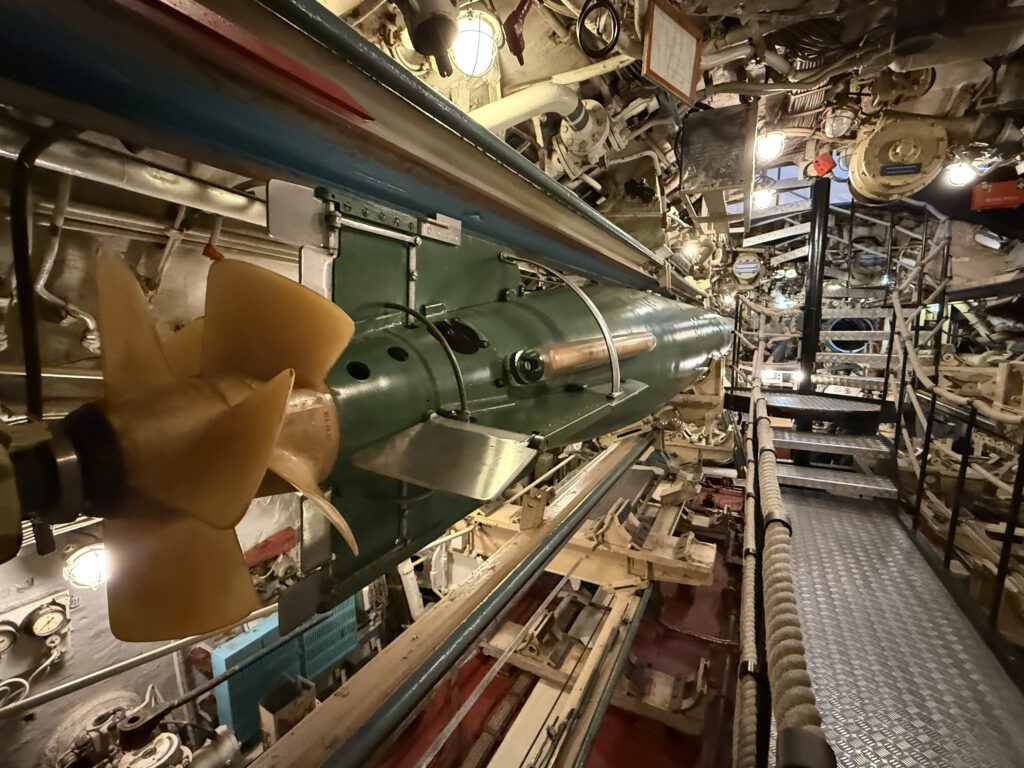 Torpedo an Bord des Uboot Museums